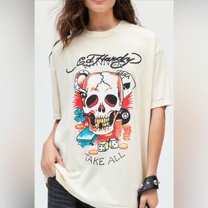 NWT Ed Hardy Skull graphic t-shirt dress / S/M